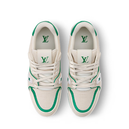 LV Trainer Green Canvas