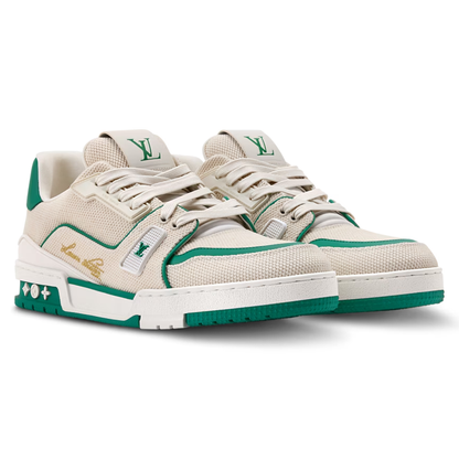 LV Trainer Green Canvas