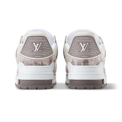 LV Trainer Beige Crocodile Skin