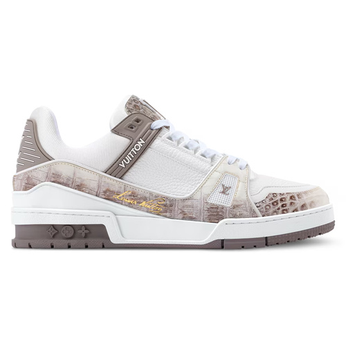 LV Trainer Beige Crocodile Skin