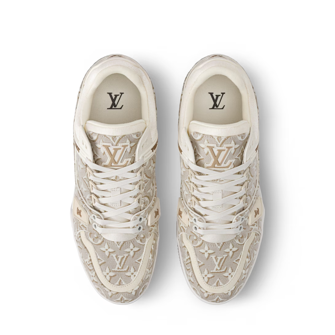 LV Trainer Sneaker Beige