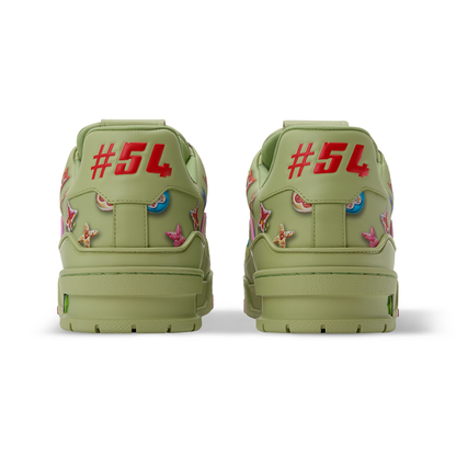 LV Trainer Sneaker Coordinates With The Season’s Monogram Donuts Green