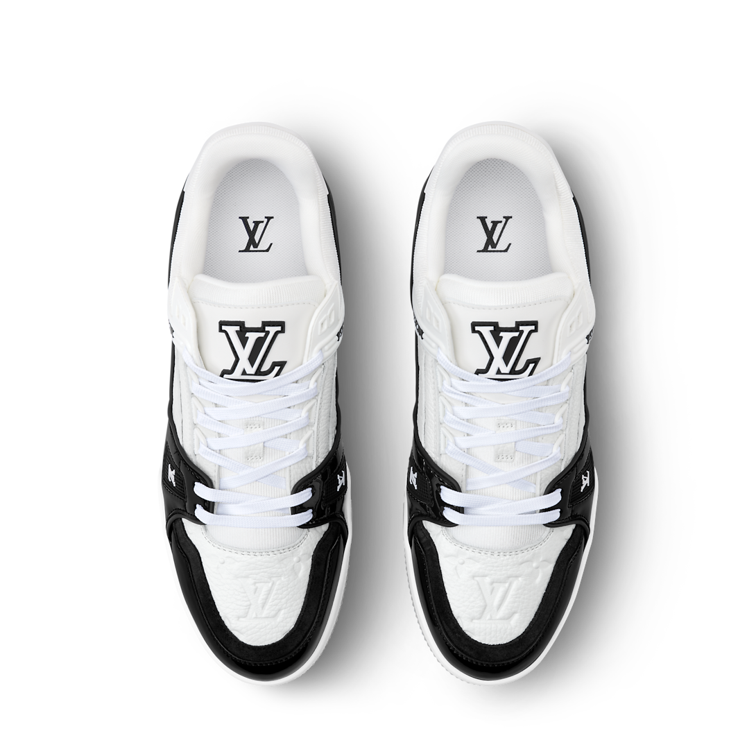 LV Trainer Sneaker Black White