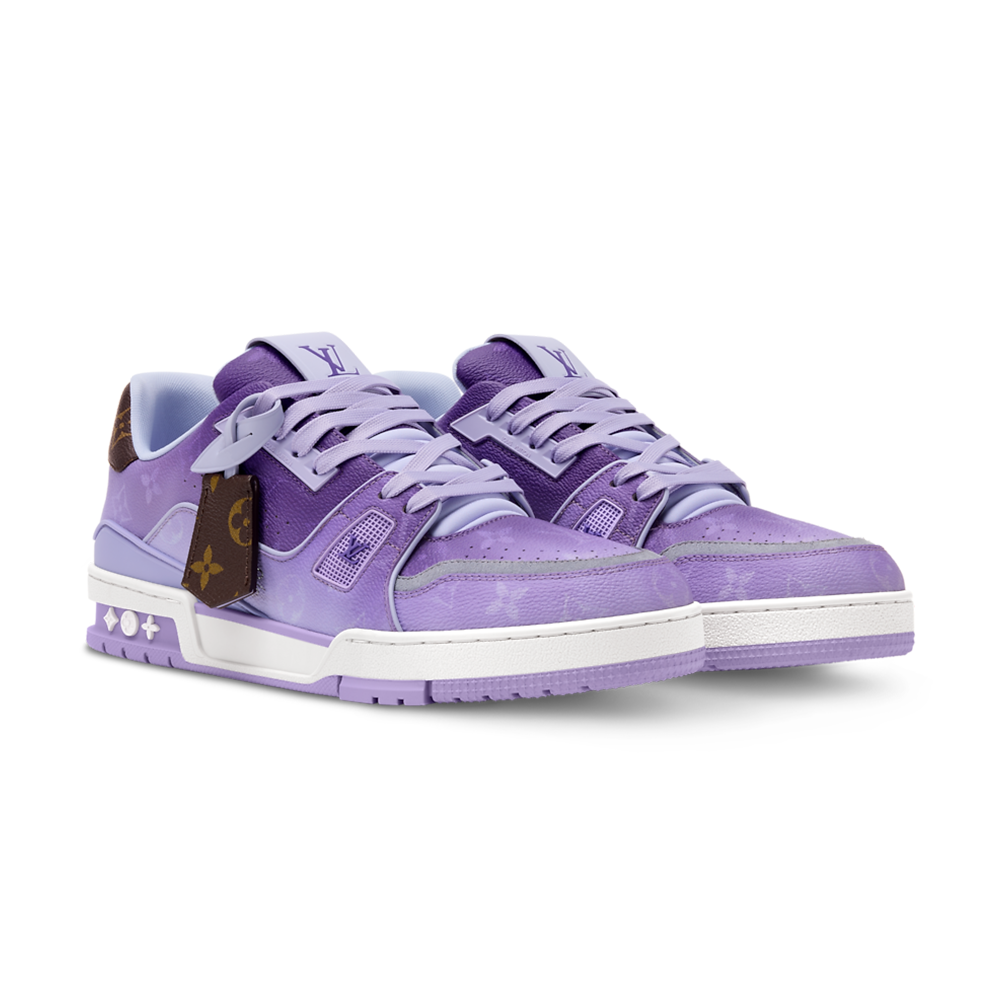 LV Trainer Sneaker Comes In Monogram-Printed Canvas Purple