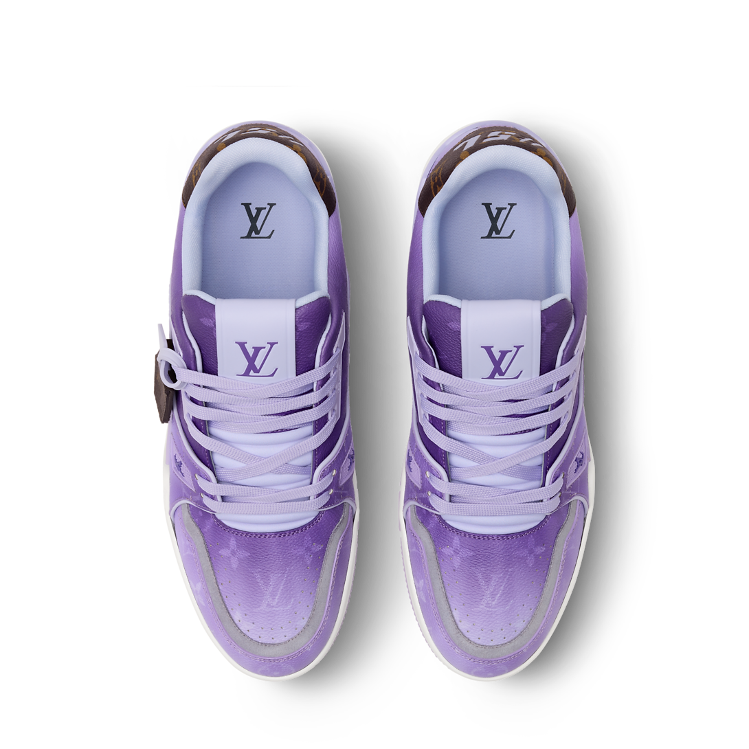 LV Trainer Sneaker Comes In Monogram-Printed Canvas Purple