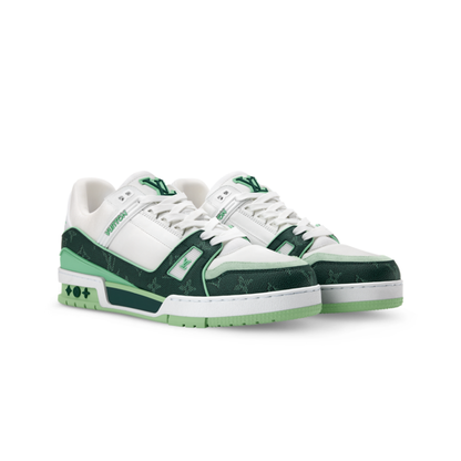 Louis Vuitton LV Trainer Sneaker ‘Denim Monogram green’
