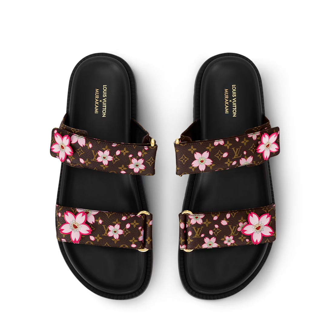 LV x TM LV Sunset Flat Comfort Mule Sakura Brown