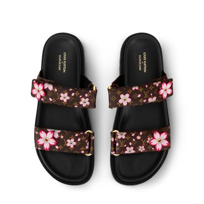 LV x TM LV Sunset Flat Comfort Mule Sakura Brown