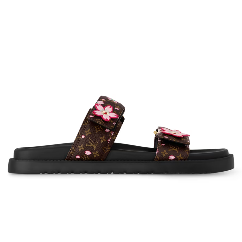 LV x TM LV Sunset Flat Comfort Mule Sakura Brown
