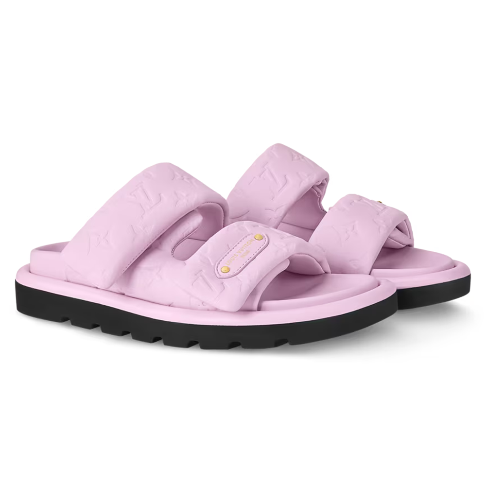 LV Pool Pillow Flat Comfort Mule Pink