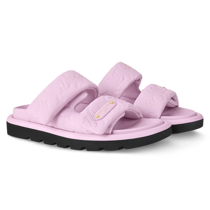 LV Pool Pillow Flat Comfort Mule Pink