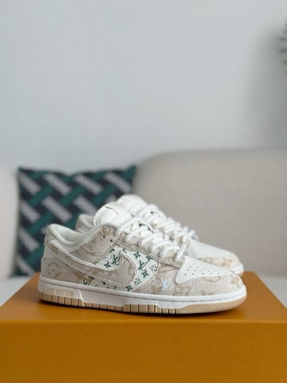 Nike Dunk Low Custom – Louis Vuitton Beige Monogram Edition